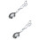 2Pcs Silver Barbecue Tong Food Clamp Ergonomic Handle for Kitchen Use 4