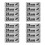 Black PVC Adhesive Warning Stickers for Home and Office Security 9