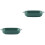 2Pièces Plateau Vert En Céramique Pour Four Usage 3