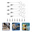4 Sets Stainless Steel Tether Cable Marine Hardwares Tether Wire Strap 10