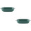 2Pièces Plateau Vert En Céramique Pour Four Usage 6