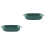 2Pièces Plateau Vert En Céramique Pour Four Usage 4