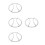 4Pcs 8 Inch Subwoofer Cover Silver Iron Speaker Protective Grill 8