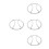 4Pcs 8 Inch Subwoofer Cover Silver Iron Speaker Protective Grill 9