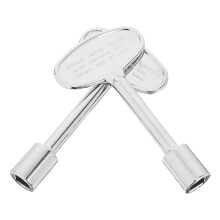 4Pcs Universal Zinc Alloy Gas Valve Key Polished Silver for Fire Pits