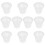 30Pcs White Hydroponic Net Pots Plastic Slotted Garden Planter Cups 11