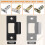8 Pcs Deadbolt Strike Plates Door Reinforcement Kit 6