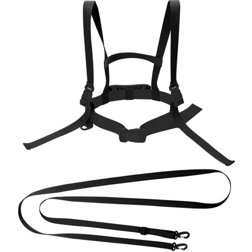 3Pcs Kids Skiing Shoulder Strap Black Adjustable Nylon Harness