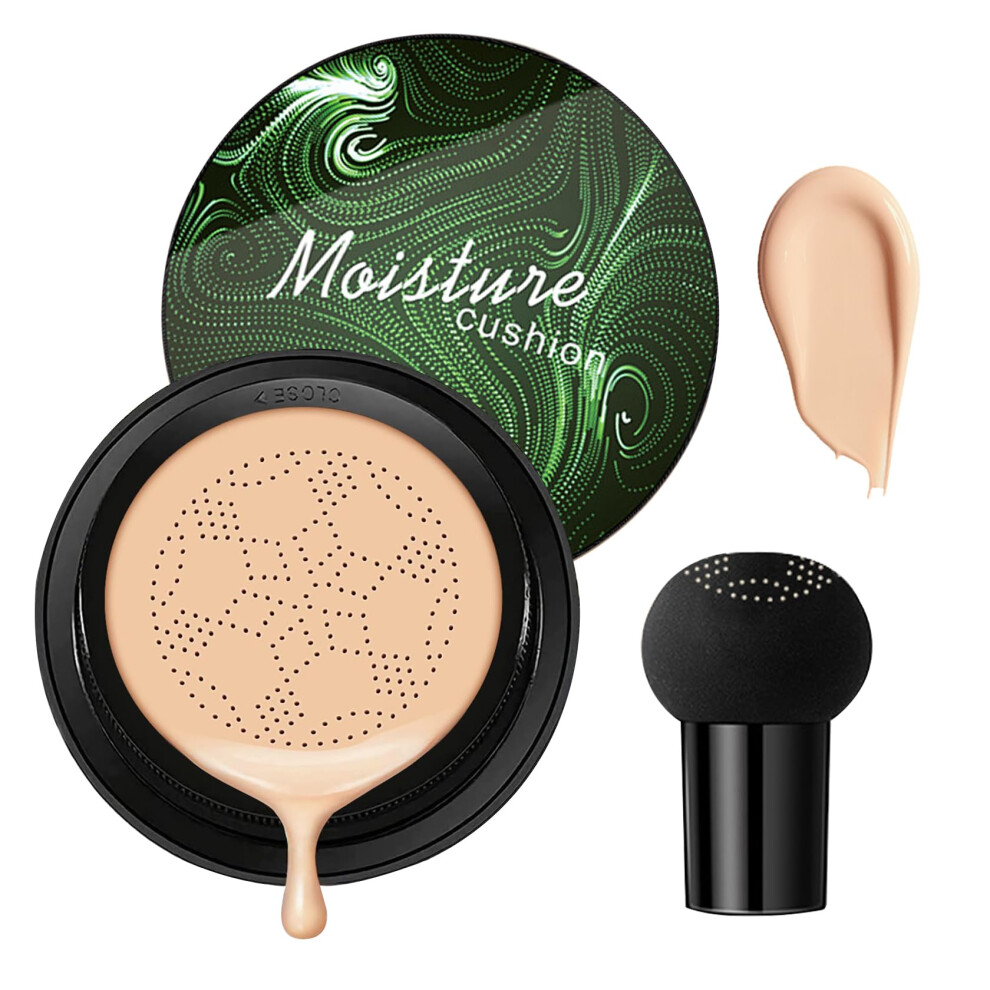 Cream Mushroom Head Air Cushion Foundation Bb Full Coverage Concealer, Long Lasting Waterproof Makeup