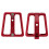 Aluminum Alloy Front Bicycle Bag Mount for Brompton Red 3