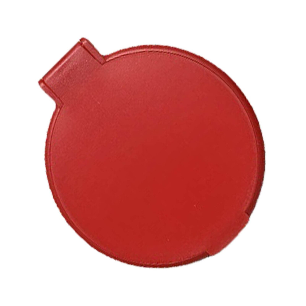 Red Compact Mirror With Crystal Clear Reflection, Foldable Design, Travel Pocket Makeup Mirror