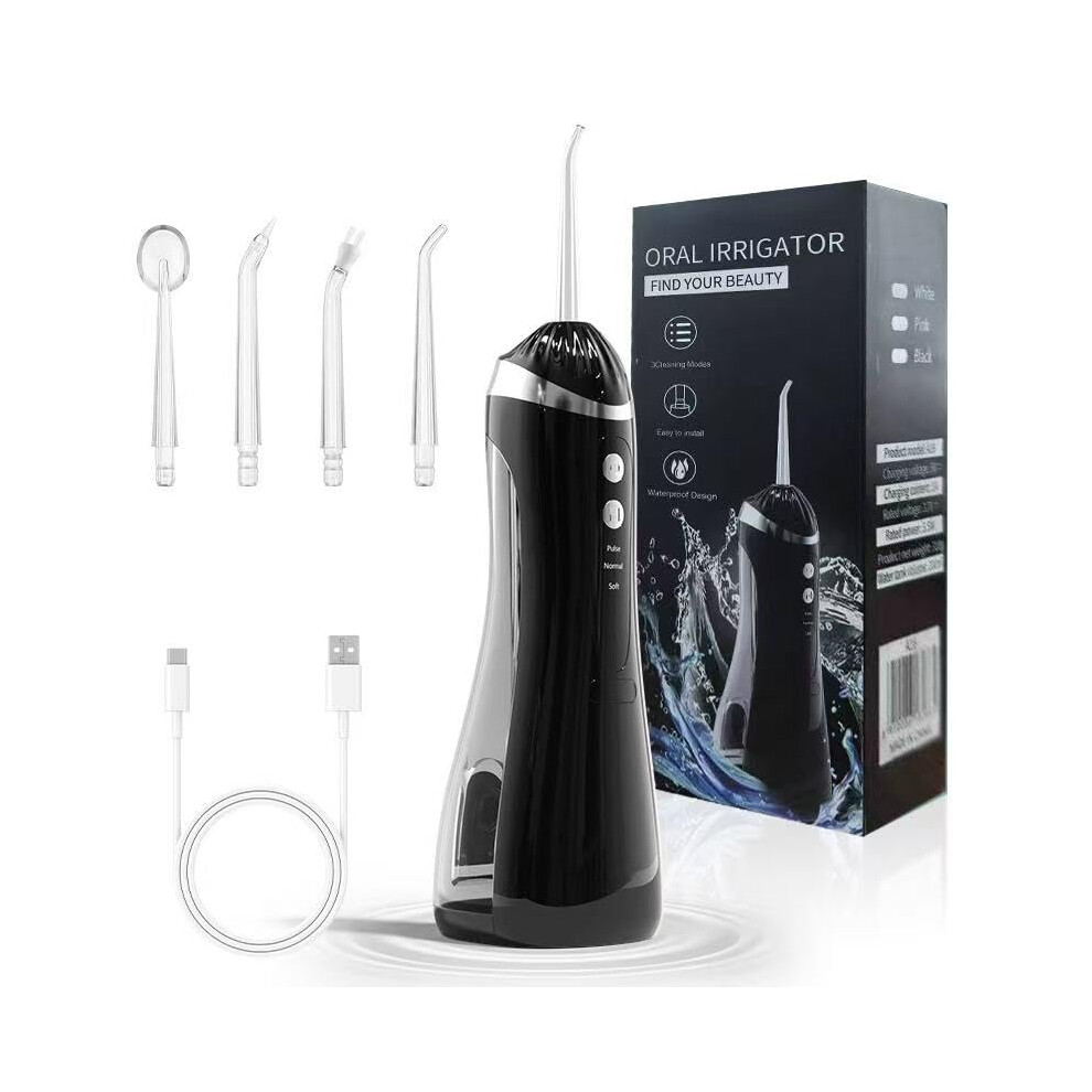 Cordless Rechargeable Water Flosser for Teeth Cleaning with 3 MultiPressure Modes and IPX7 Waterproof