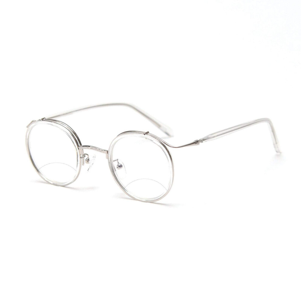 Blue/Light Blocking Bifocal Reading Glasses 3.0X Magnification Uv400 Transparent Anti Glare For Men Women