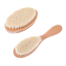 2Pcs Barber Neck Duster Hair Cleaning Brush Long Handle Loose Hair Removal Light Yellow