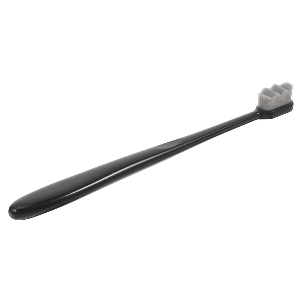 Charcoal Travel Toothbrush with Soft Nano Bristles for Sensitive Gums, Compact and Durable Design