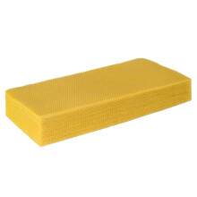 15 Pcs 100% Pure Beeswax Foundation Sheets for Beekeeping and Candle Making 16.5x7.7 in