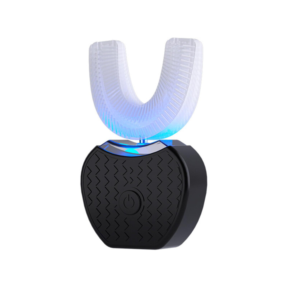Light/Black Ushaped Electric Toothbrush For Adults With 360 Teeth Whitening, Led Ipx7 Waterproof,