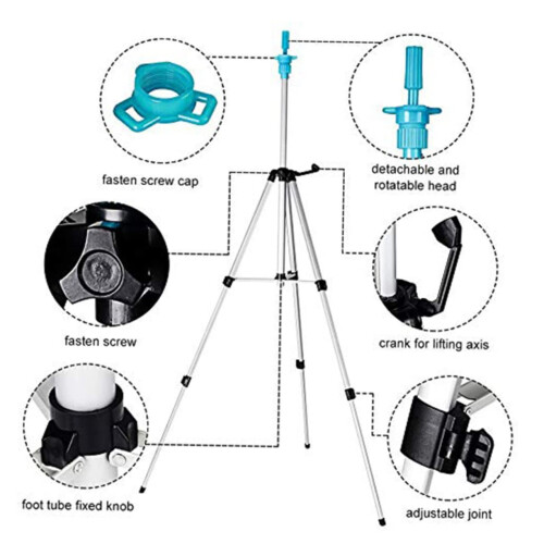 Adjustable Wig Stand Tripod with Tool Tray for Mannequin Head Styling and Display 1