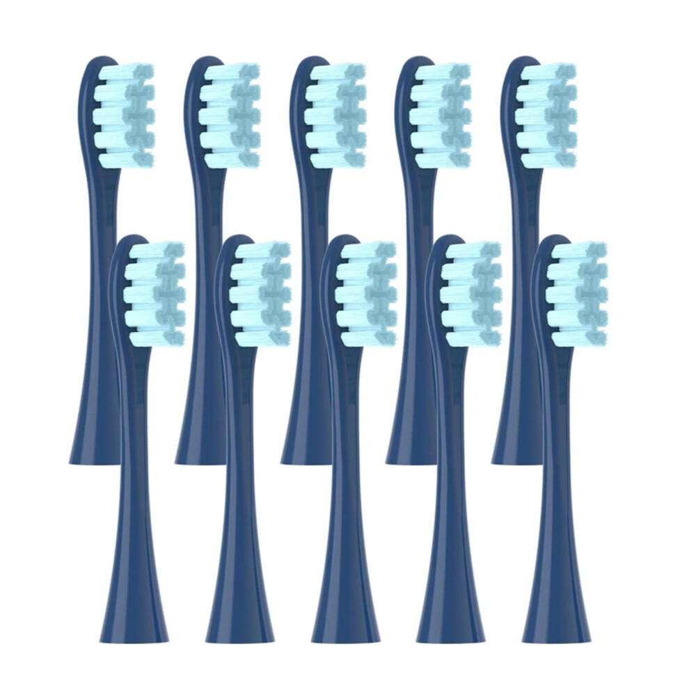 Replacement Toothbrush Heads for Oclean X X Pro Z1 Soft Bristle Comfort Pack of 10 Blue
