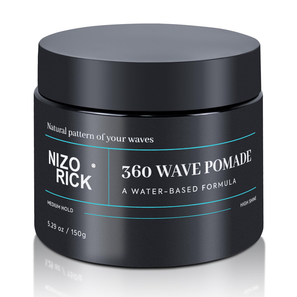 WaterBased 360 Wave Pomade for Men Strong Hold NonGreasy Matte Finish 150g Hair Styling