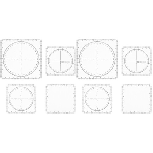 2Sets Transparente PVC -Schablonen Für Und Künstler 1