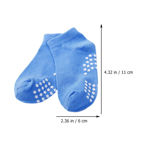 6Paires Coton Colorées Antidérapantes 1