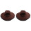 2Pcs Professional Beekeeping Hats Dark Brown Denim Adjustable Fit 3