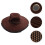 2Pcs Professional Beekeeping Hats Dark Brown Denim Adjustable Fit 10