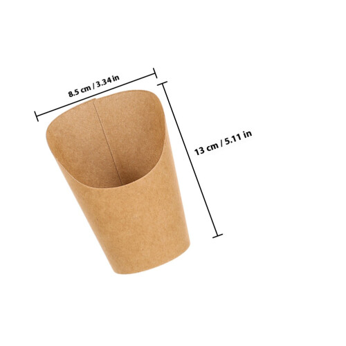 50Pièces Coupelles Papier Résistantes Khaki Pour Snacks À 1