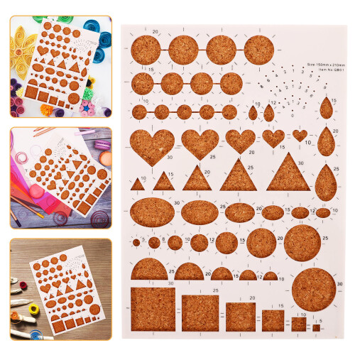 2Pièces Planche Quilling Papier Abs+liège Solide Pour