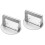 2Pcs Stainless Steel Round Burger Press Ergonomic Handle Silver Tool 4