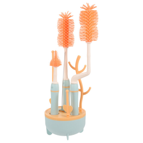 2Ensembles Brosses Silicone Pour Bouteilles Lait Café 2