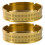 2Pcs Brass Ashtray Compact Round Ash Container for Home Office Use 10