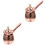2Pcs Multi-Function Rose Gold Small Stainless Steel Milk Pot with Lid 5