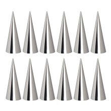 54Pcs Silver Stainless Steel Pastry Roll Tube Mold Reusable Baking Set