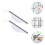 2 Pieces Silicone Wiper Car Window Squeegee Bathroom Cleaning 10
