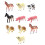 12Pcs Durable PVC Farm Animal Model Toy Educational Set 11
