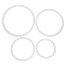 12Pièces Anneaux Silencieux Pour Caisse Claire Compact Blanc