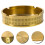 2Pcs Brass Ashtray Compact Round Ash Container for Home Office Use 11