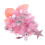 2Pcs Pink Mini Artificial Christmas Tree with Lights for Small Spaces 3