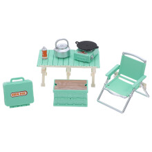 4 Sets Miniature Dollhouse Bbq Accessories For Kitchen Scene Model