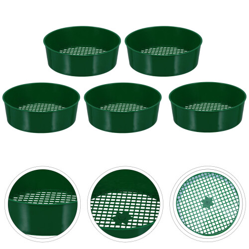 Plastic Mesh Sieve For Gardening Soil Screening 10Pcs Random Style 2
