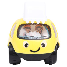 3Pcs Safe Yellow Inertia Car for Kids Educational Push Toy
