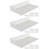 18Pcs Plastic Shoe Display Shelves Clear Floating Wall Rack 10