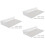 18Pcs Plastic Shoe Display Shelves Clear Floating Wall Rack 8