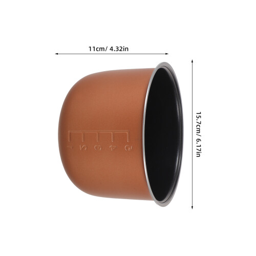 Rice Cooker Inner Pot: 1.6 L Non-Stick Replacement Insert For Kitchen 2
