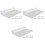 18Pcs Plastic Shoe Display Shelves Clear Floating Wall Rack 5
