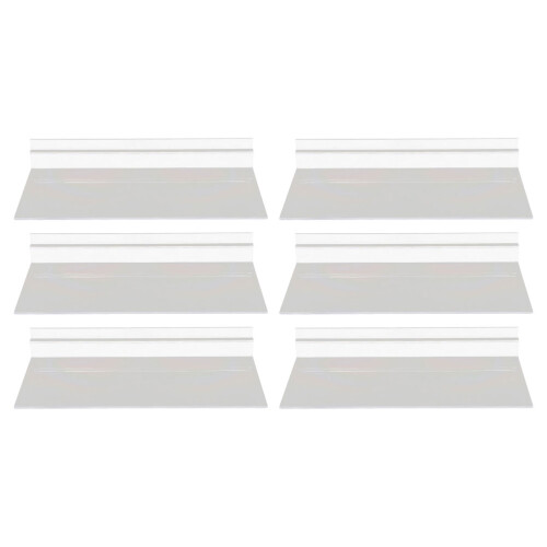 18Pcs Plastic Shoe Display Shelves Clear Floating Wall Rack 1