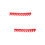2St Rood Motorfietshelm Stickers Duurzame Helm Patch Accessoire 7