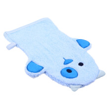 1Pièces Moufle De Bain Enfant Coton Confortable Bleu Pour Toilette